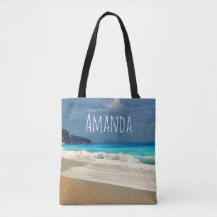 Tote Bag Belle Turquoise Bleue Mer Tropicale Photographie