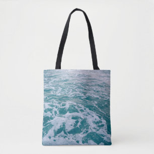 Tote Bag Belle vague de marbre de mer texturehipster, backg