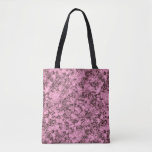 Tote Bag Belle veine rose marbre clair foncé