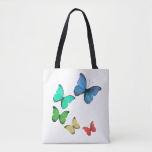 Tote Bag Belles papillons multicolores