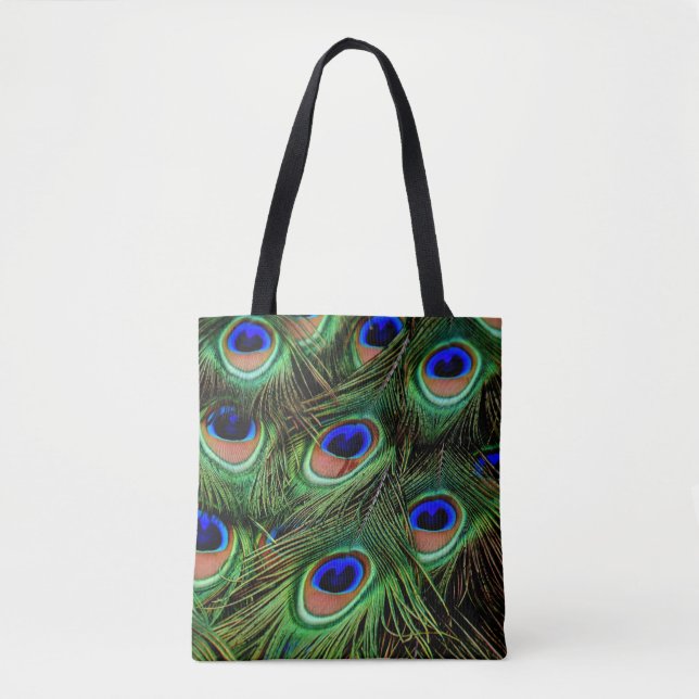 Tote Bag Belles plumes de paon (Devant)