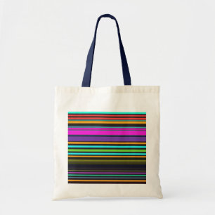 Tote Bag Belles rayures de néon coloré