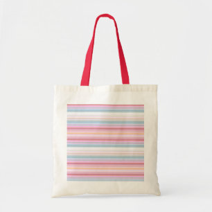 Tote Bag Belles rayures roses blanches