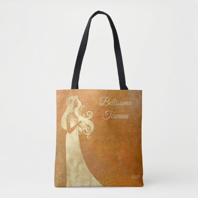 Tote Bag *~* Bellissima Toscane Langue italienne (Devant)