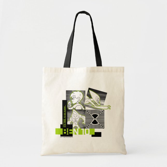 Tote Bag Ben 10 - Il est temps de devenir Alien (Devant)