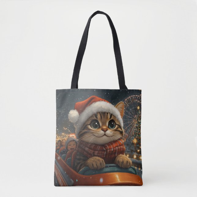 Tote Bag Bengale Roller Dessous de verre Noël (Devant)