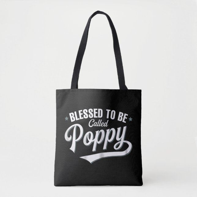 Tote Bag Béni D'Être Appelé Fête des pères De Pavot Présent (Devant)