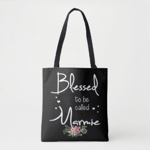 Tote Bag Béni d'être appelé Mamie Cute Daisy Flower Mothe