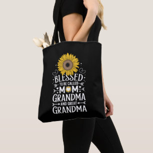 Tote Bag Bénie d'être appelée maman grand-mère Grand Tourne