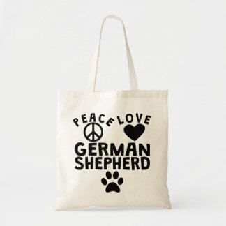 Tote Bag Berger allemand d'amour de paix
