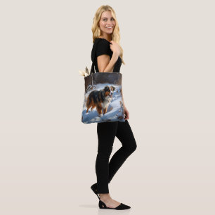 Tote Bag Berger Australien Laissez Tomber la Neige Noël