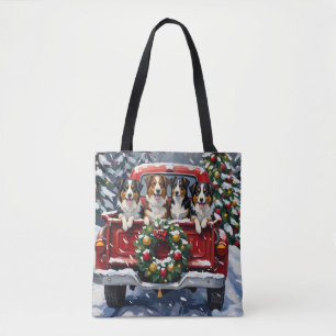 Tote Bag Berger Australien Noël Camion Rouge Fêtes