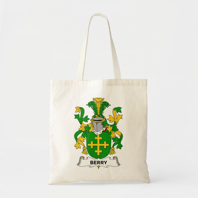 Tote Bag Berry Coat d'armoiries Famille Crest (Devant)