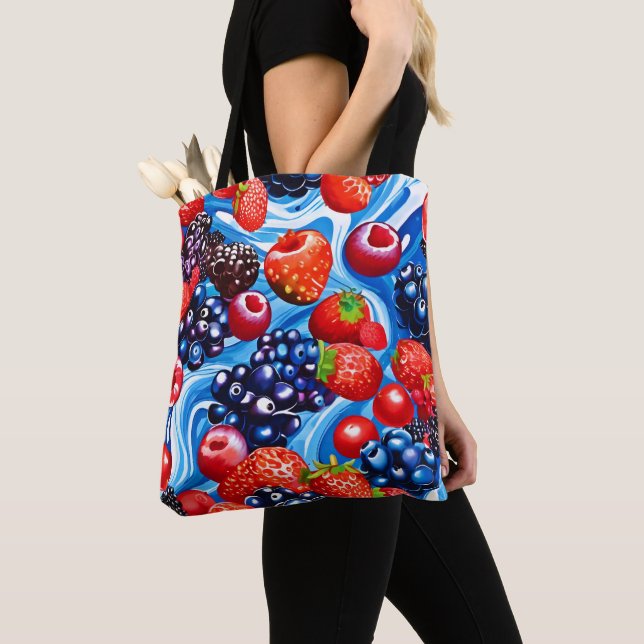 Tote Bag Berrylicious Blue Dream (De près)
