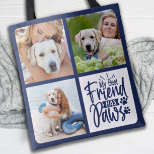 Tote Bag Best Friend A Pws Custom 3 Pet Photo Amoureux des