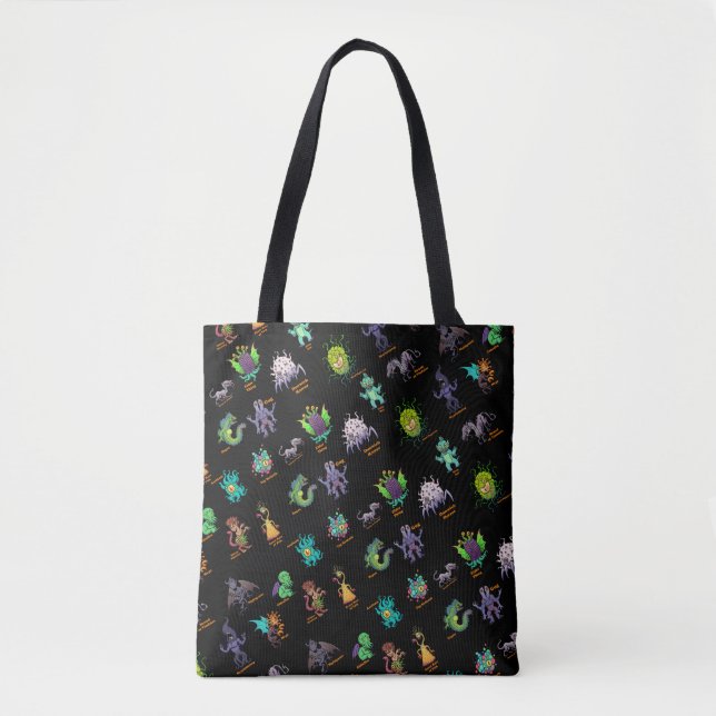 Tote Bag Bestiaire de Cthulhu Lovecraft Mythos Chibi (Devant)
