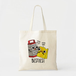 Tote Bag Besties Funny Fromage Grater Pun