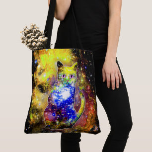 Tote Bag Bêta de chat cosmique