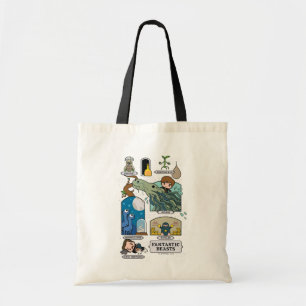 Tote Bag Bêtes De Cartoon Dans Les Habitats