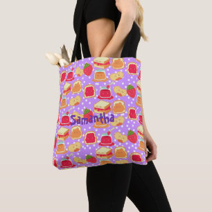 Tote Bag Beurre D'Arachide Et Jelée De Fraise