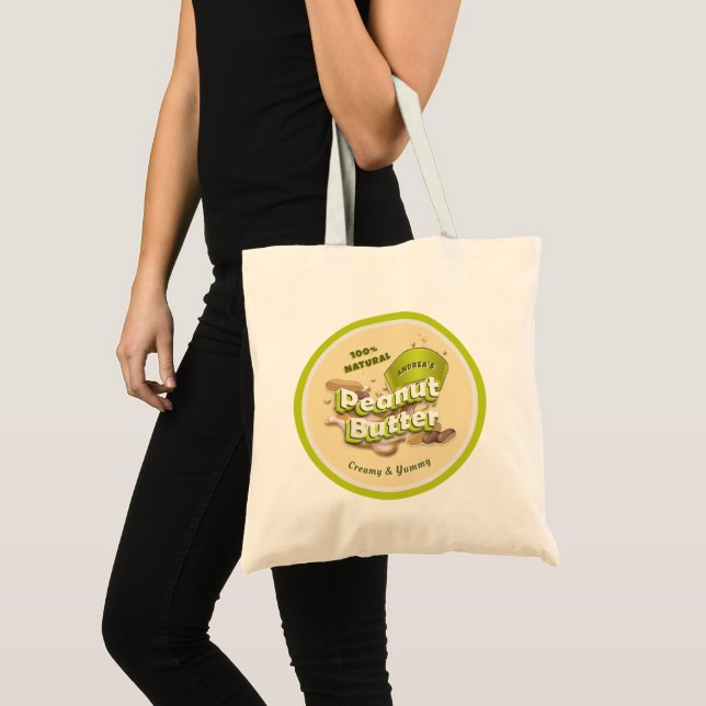 Tote Bag Beurre d'arachide personnalisé logo de la marque (Devant (produit))