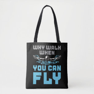 Tote Bag Beurre Pourquoi Marcher Quand Vous Pouvez Voler