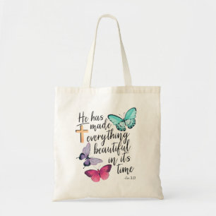 Tote Bag Bible Verse Cross Ecclesiastes Ecc Écriture