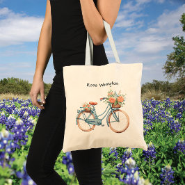 Tote Bag Bicycle Watercolor 