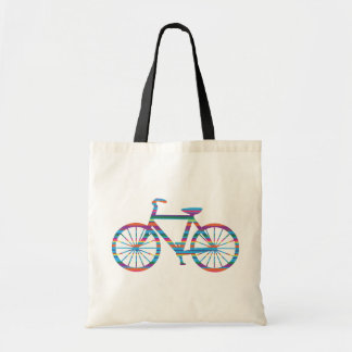 Tote Bag Bicyclette de Multi-Rayure