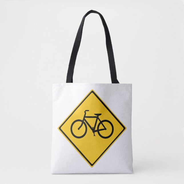 Tote Bag Bicyclette pour panneau routier (Devant)