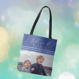 Tote Bag Bienheureux NANA cadeau photo personnalisé Fourre-