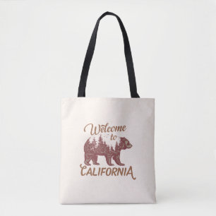 Tote Bag Bienvenue à l'ours de Californie
