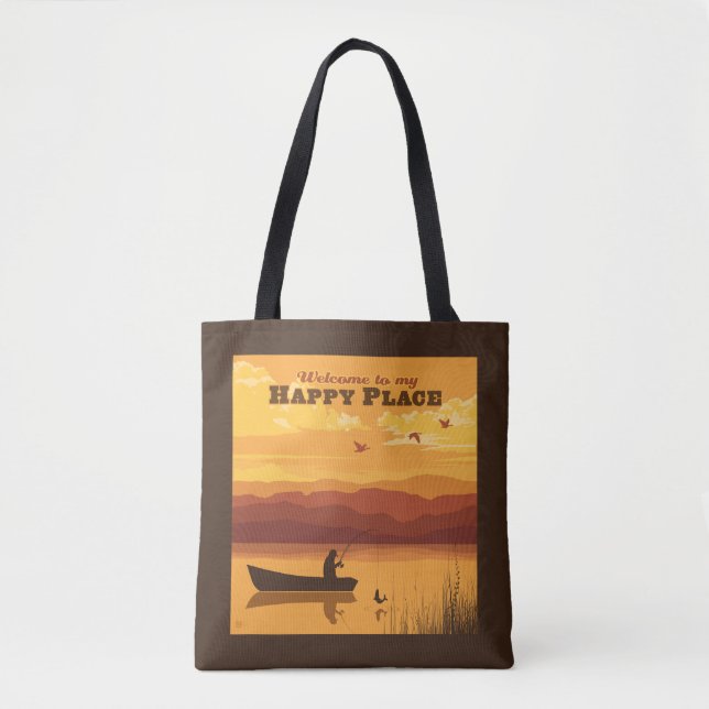 Tote Bag Bienvenue À Mon Happy Place (Devant)