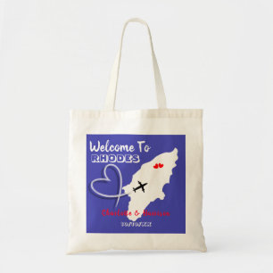 Tote Bag Bienvenue À Rhodes Destination Wedding