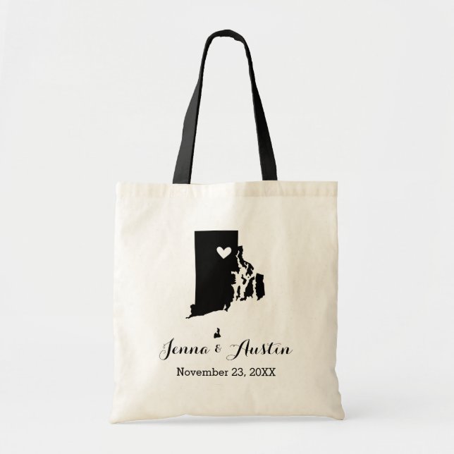 Tote Bag Bienvenue au Mariage de Rhode Island (Devant)