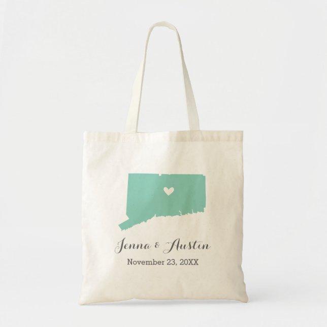 Tote Bag Bienvenue au Mariage du Connecticut Fourre-tout (Devant)