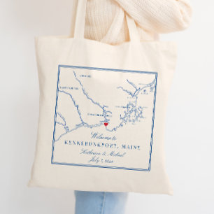 Tote Bag Bienvenue au Mariage du Maine Kennebunkport