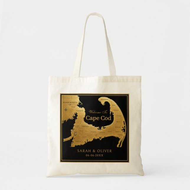 Tote Bag Bienvenue au mariage élégant de Cape Cod (Devant)