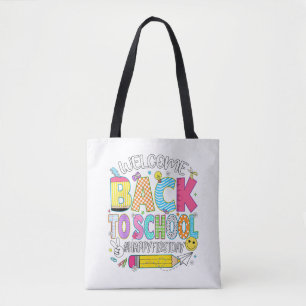 Tote Bag Bienvenue au retour à l'école Premier jour d'école