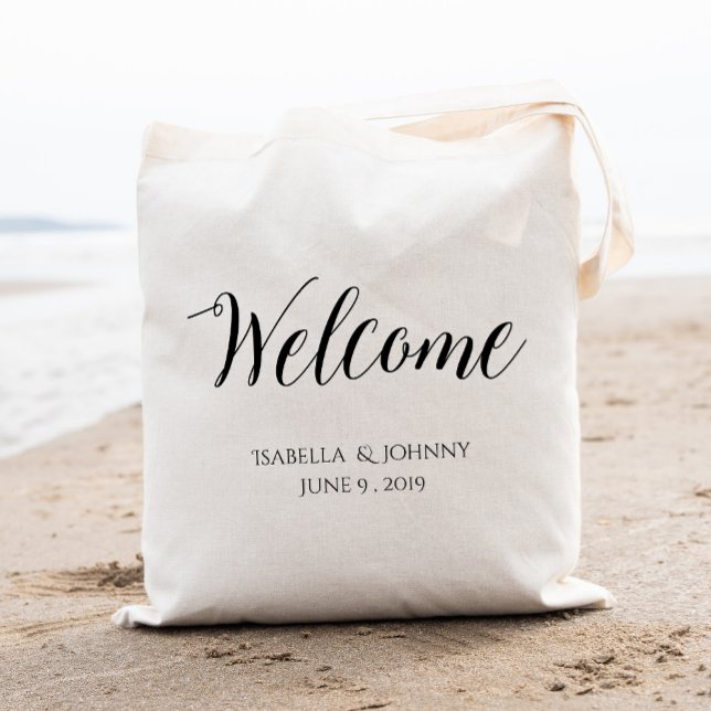 Tote Bag Bienvenue|cadeau de bienvenue mariage (Créateur téléchargé)