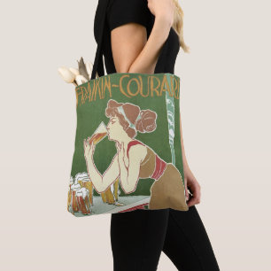 Tote Bag Bière de Brasserie Fraikin-Courard Art Nouveau Vin