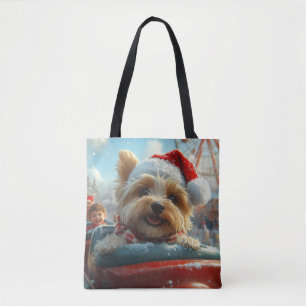 Tote Bag Biewer Terrier Dog Roller Dessous de verre Noël