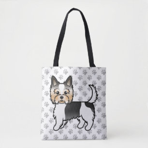 Tote Bag Biewer Terrier Yorkshire Terrier Chien & Pattes