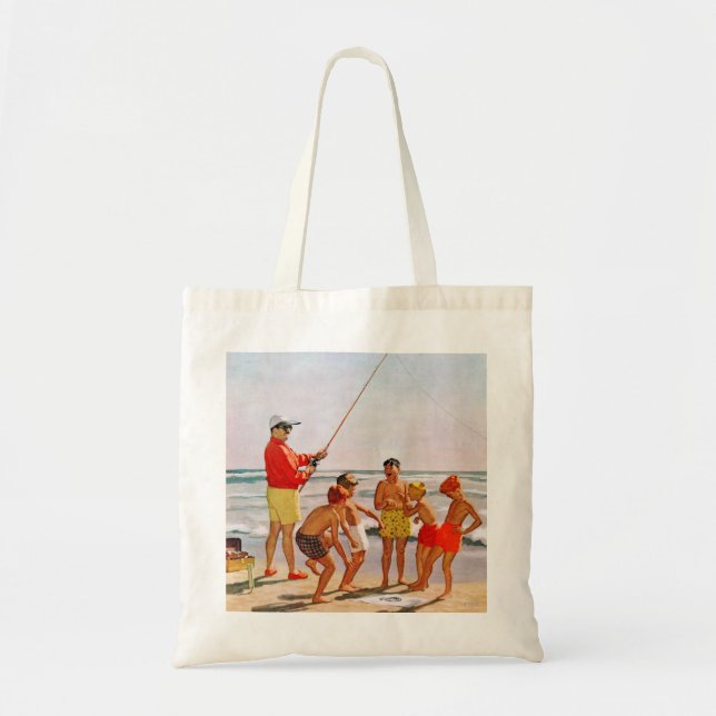 Tote Bag Big Pole Little Fish par Richard Sargent (Devant)