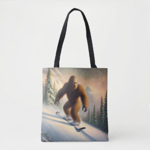 Tote Bag Bigfoot Snowboard