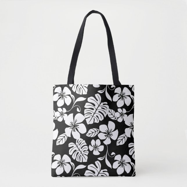 TOTE BAG BIKINI ROSE (NOIR/BLANC) (Devant)