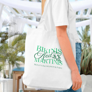Tote Bag Bikinis et Martinis Beach Bachelorette