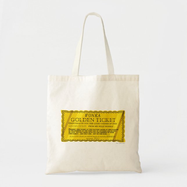 Tote Bag Billet d'or Willy Wonka (Devant)