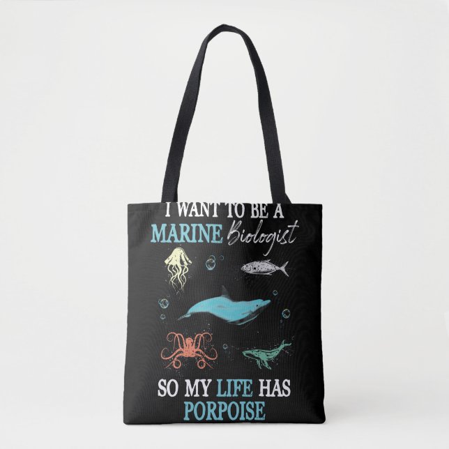 Tote Bag Biologiste marin (Devant)