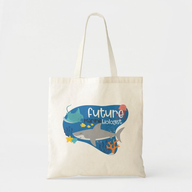 Tote Bag Biologiste marin futur (Devant)